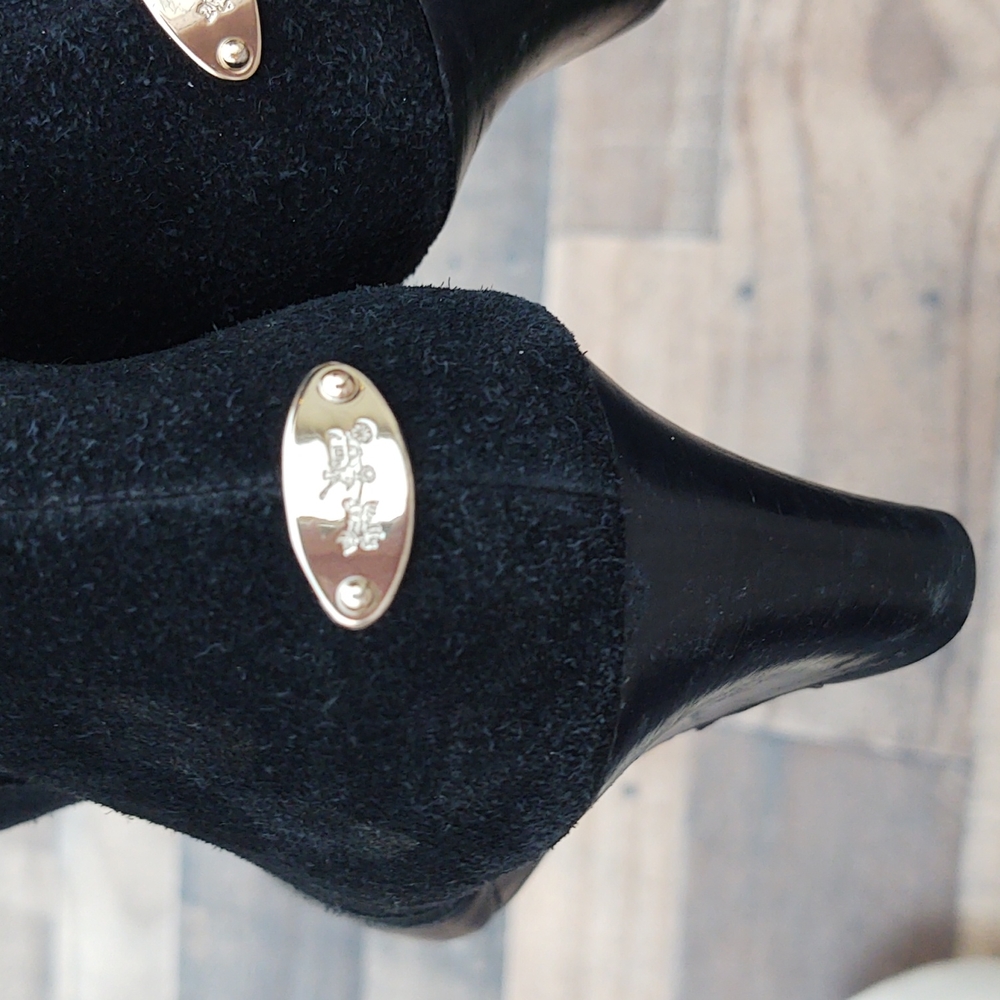 Coach Mystic Leather Wedge Booties sz 8.5 women's - Picture 5 of 16